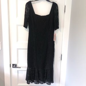 Lace Peplum Hem Dress